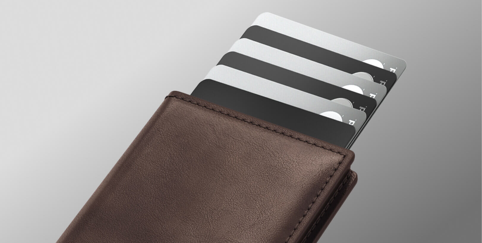 Brown Wallet for AirTag