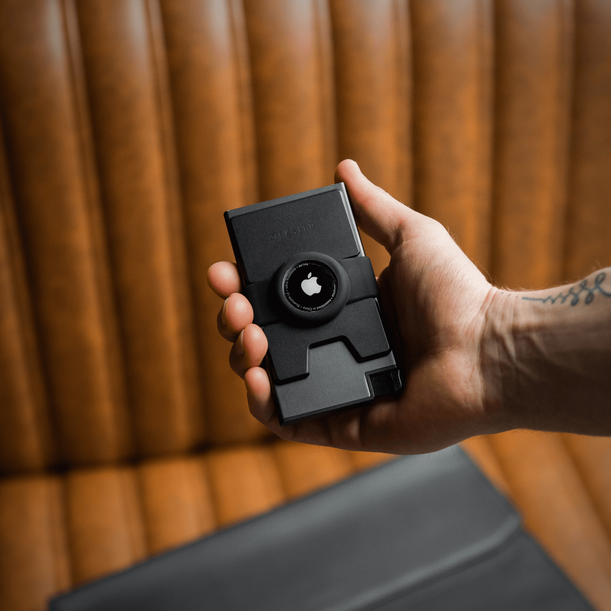 Graphite Airtag Cardholder