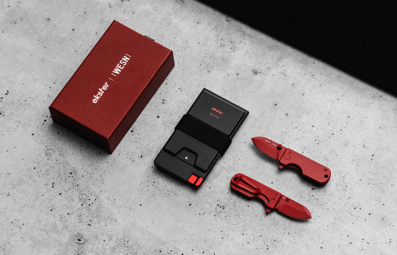 Ekster x WESN Microblade and Smart Wallet Bundle