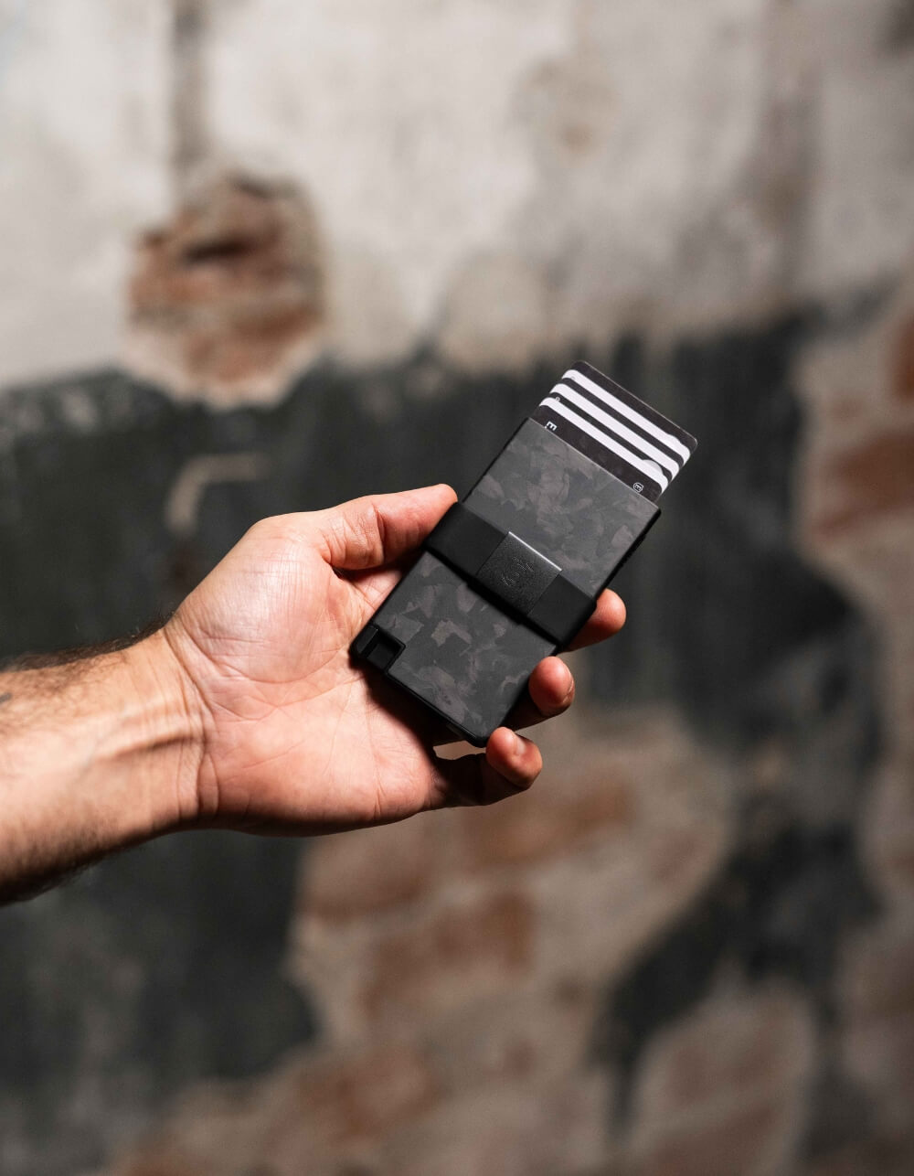 carbon forged cardholder wallet for men