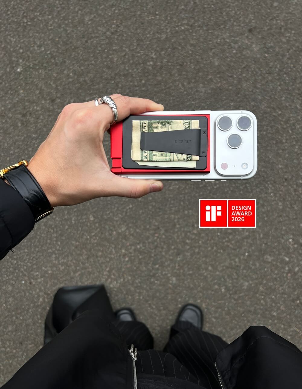 iF Design Award winning wallet for iPhone from Ekster