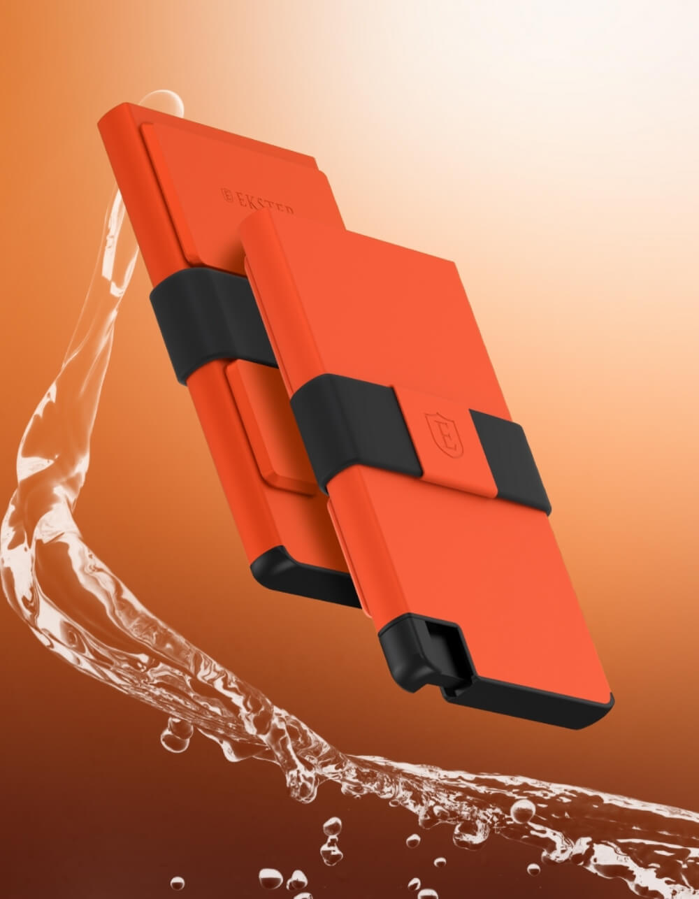 New Cardholder Pro Spritz orange smart wallet