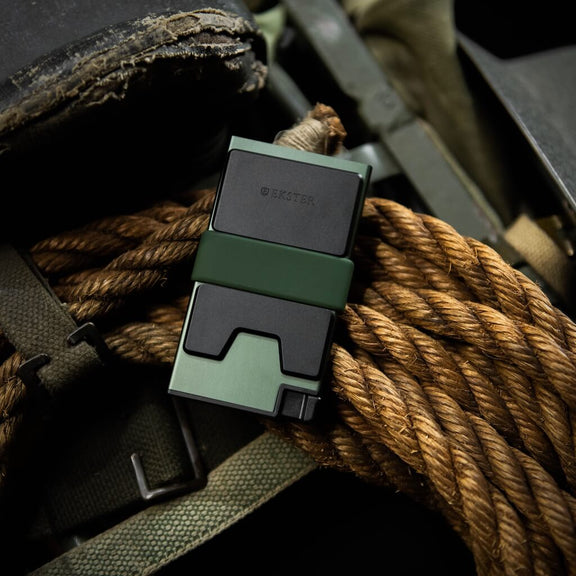 Army Green Aluminum Cardholder