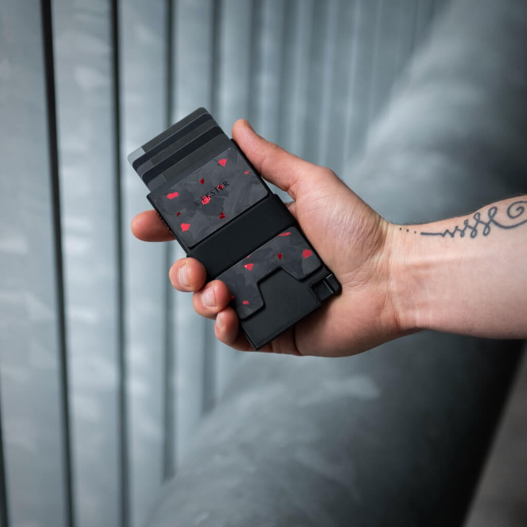 Forged Magma Aluminum Cardholder
