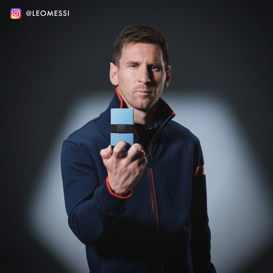 Messi influencer with the messi wallet