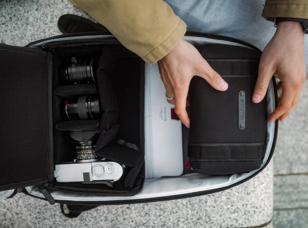 Ekster GRID Backpack with Camera Cube and Tech Case