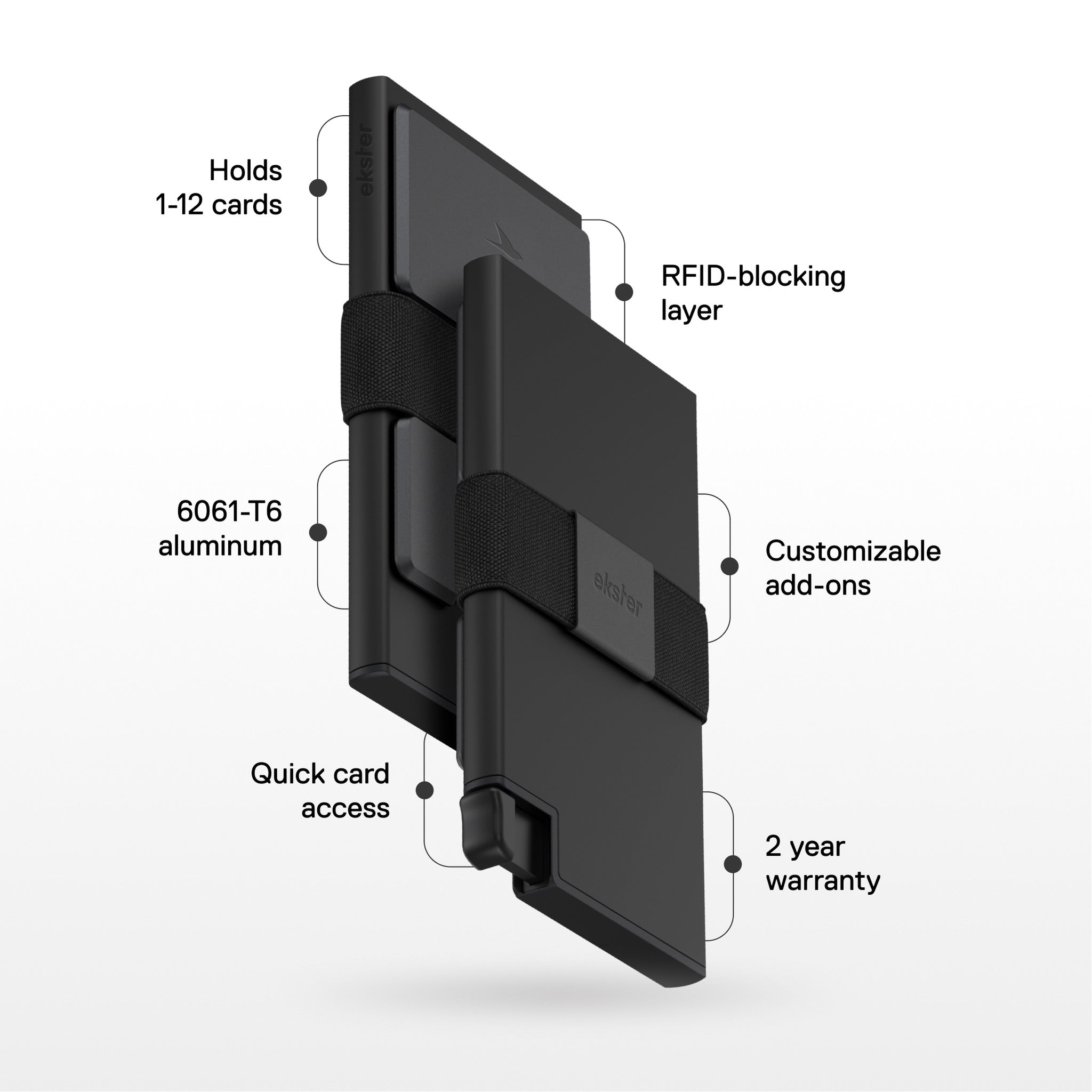 Ekster Aluminum Cardholder Space Grey