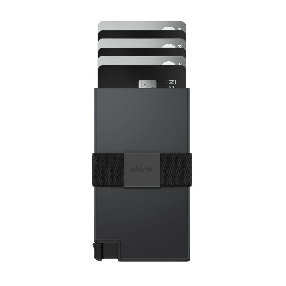 Ekster Wallet card storage capacity showing multiple cards and slim profile