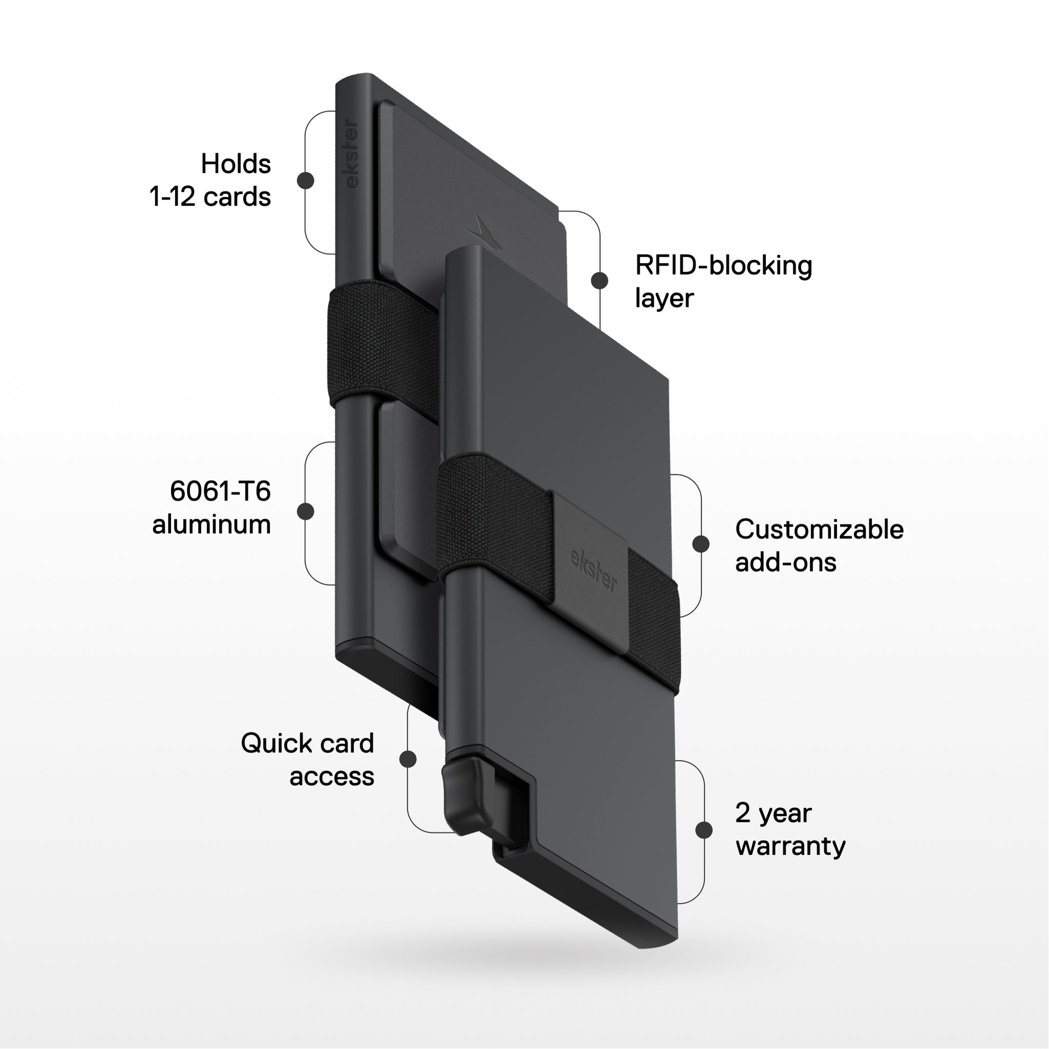 Ekster Cardholder - Trackable | Fits 12 cards & Cash | Ekster Ekster Cardholder - Trackable | Fits 12 cards & Cash | Ekster
