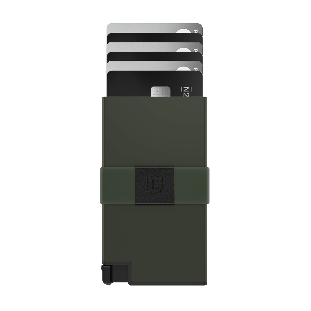 Army Green Aluminum Cardholder