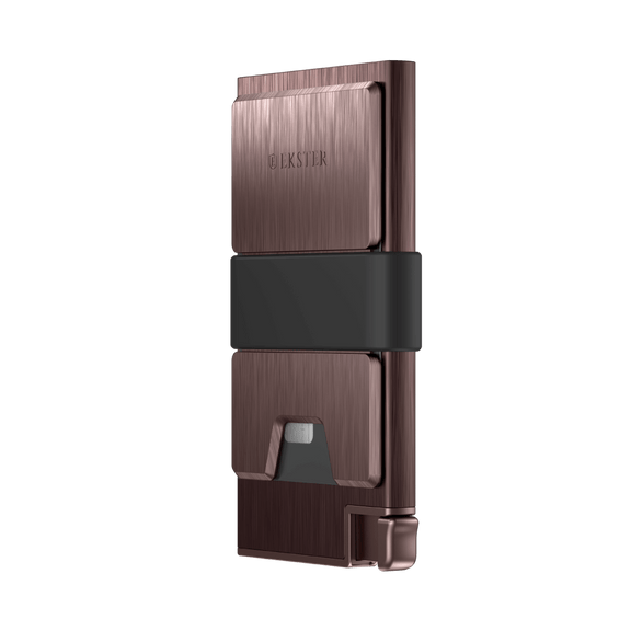 Brushed Copper Aluminum Cardholder