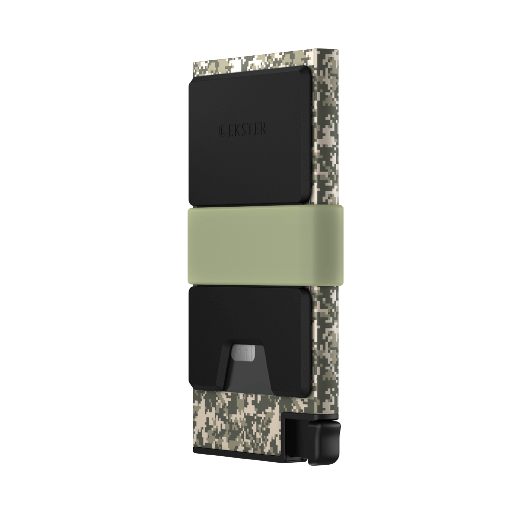 Digital Green Aluminum Cardholder