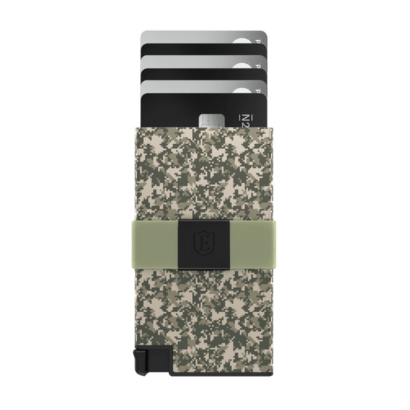 Digital Green Aluminum Cardholder