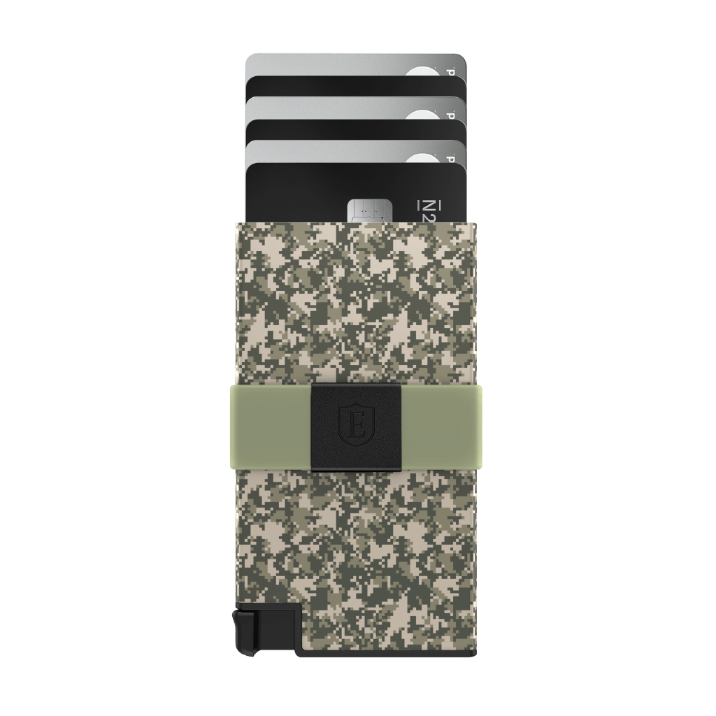 Digital Green Aluminum Cardholder