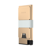 Metallic Gold Aluminum Cardholder