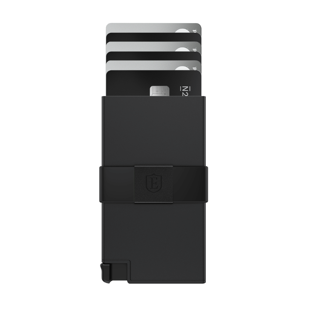 Matte Black Aluminum Cardholder