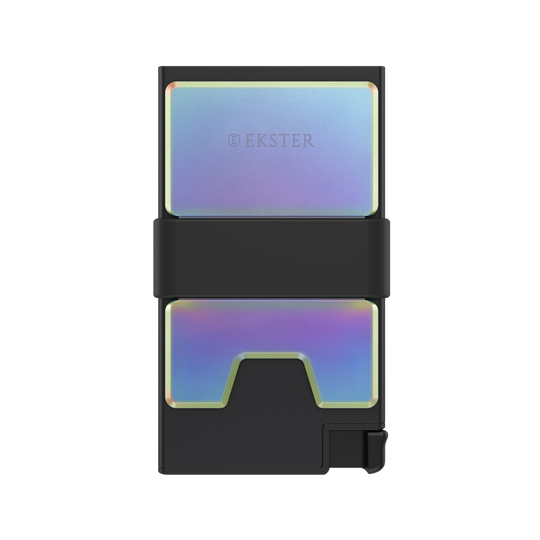 Oil Slick Aluminum Cardholder