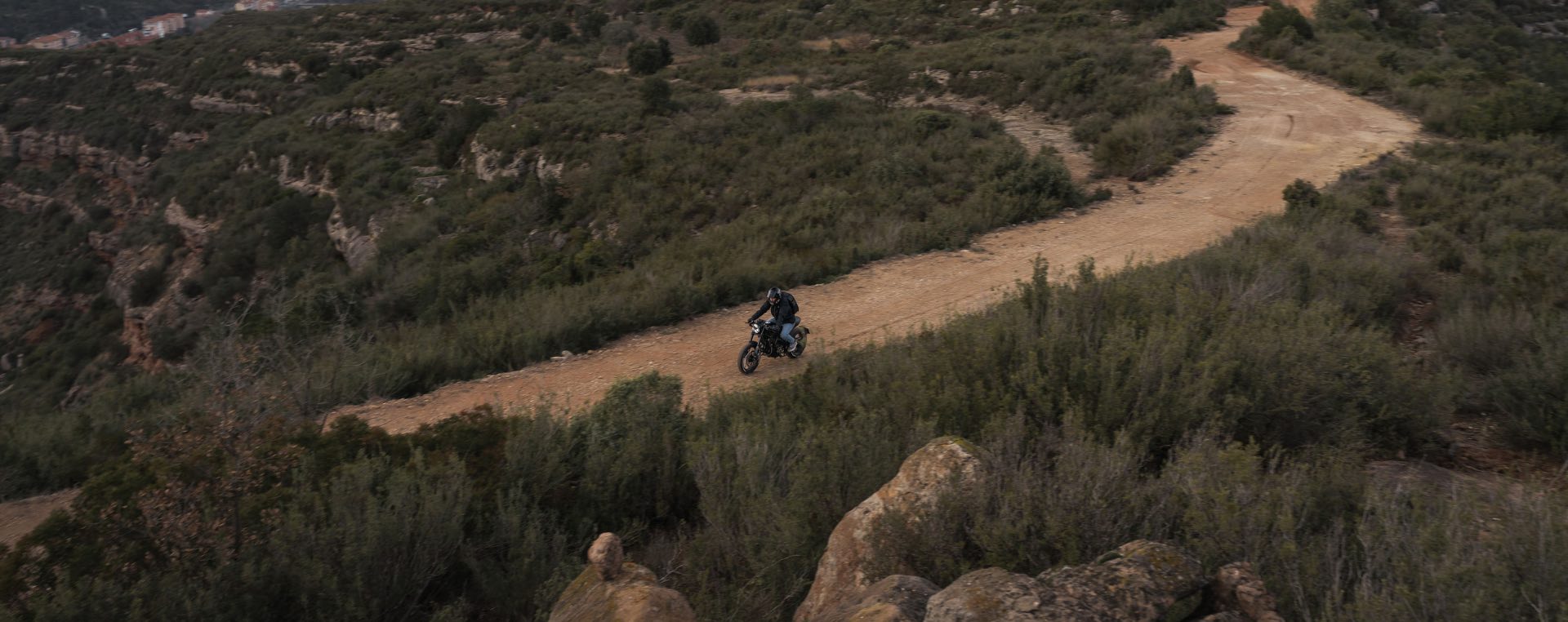 motorcycling through Barcelona