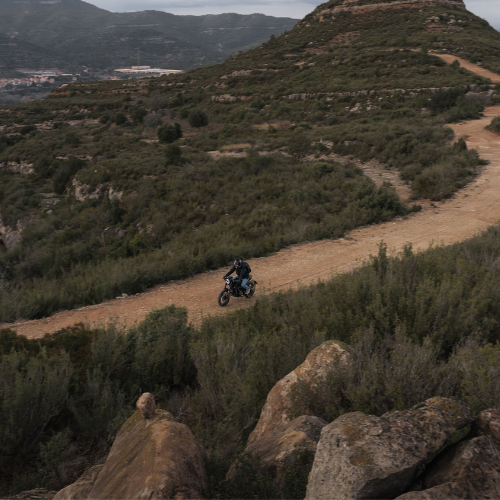 motorcycling through Barcelona