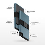 Pacific Blue | Aluminum Cardholder