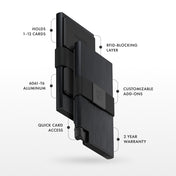 Brushed Black | Aluminum Cardholder