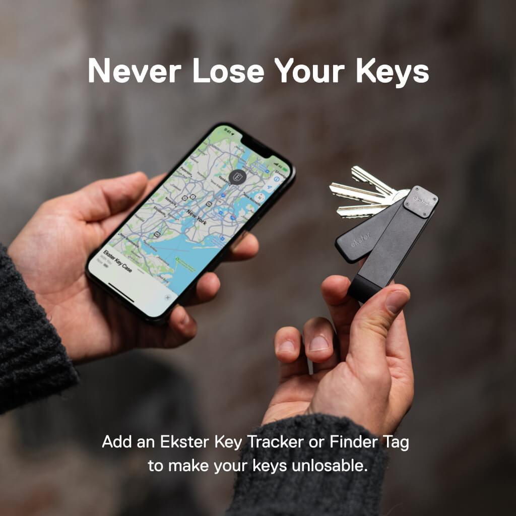 Key Case Nappa Black Leather - Stainless Steel & Premium Leather Key Case Key Case Nappa Black Leather - Stainless Steel & Premium Leather Key Case