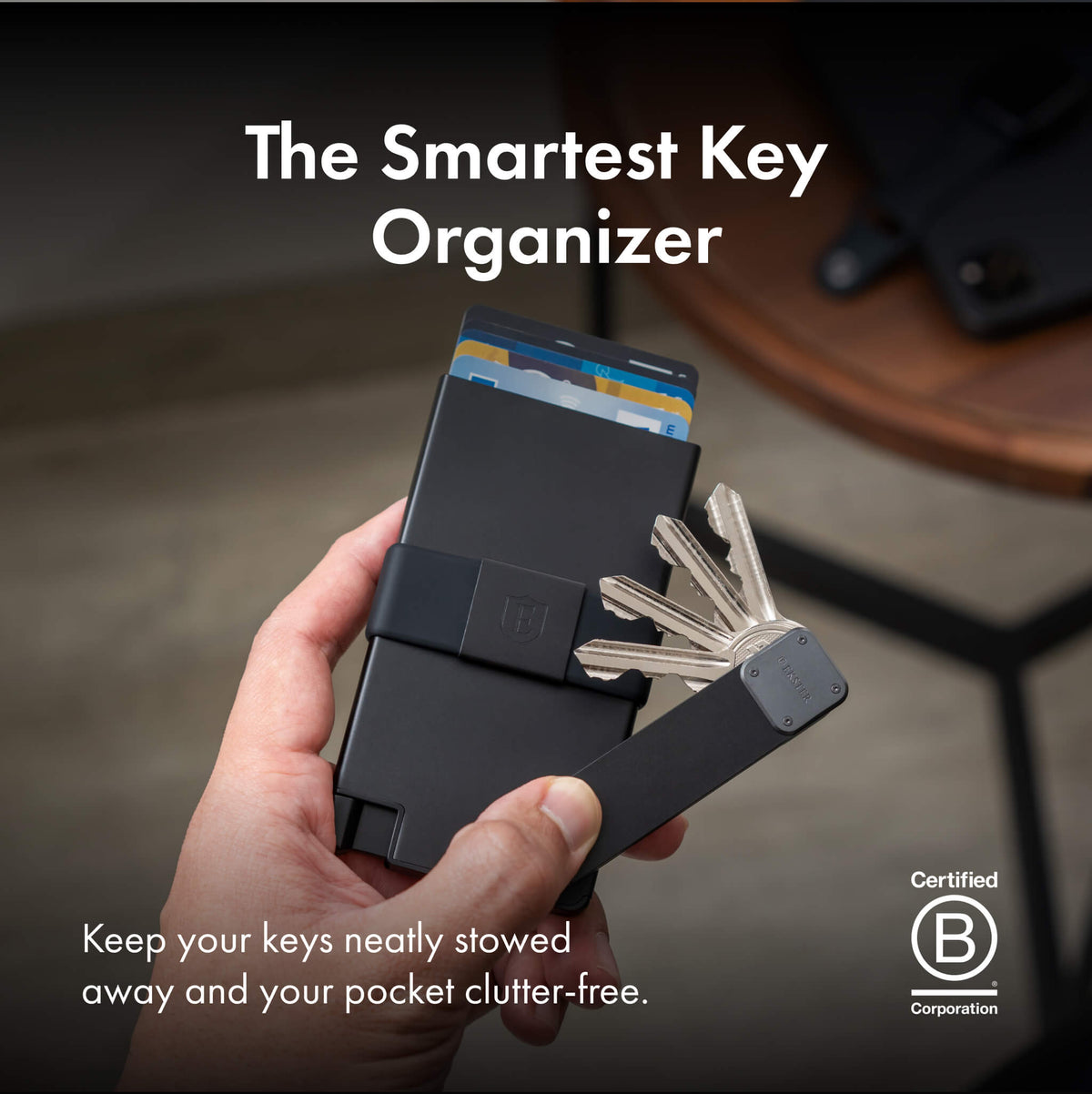 Keyzen Case Key Case | Slim Key Cases Space-grade Aluminum & Leather | Ekster®