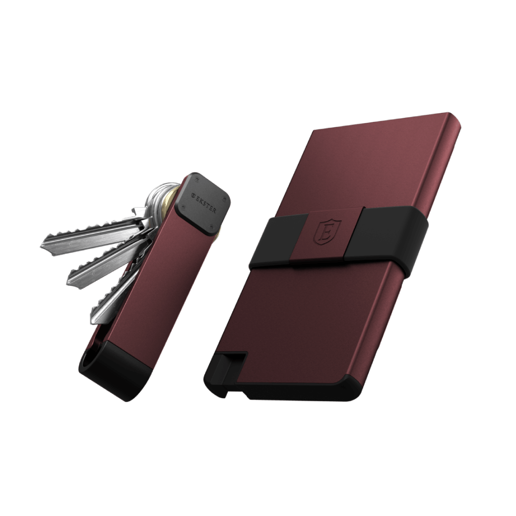Key Case Bundle | Slim Case Space-grade Aluminum & Leather | Ekster®