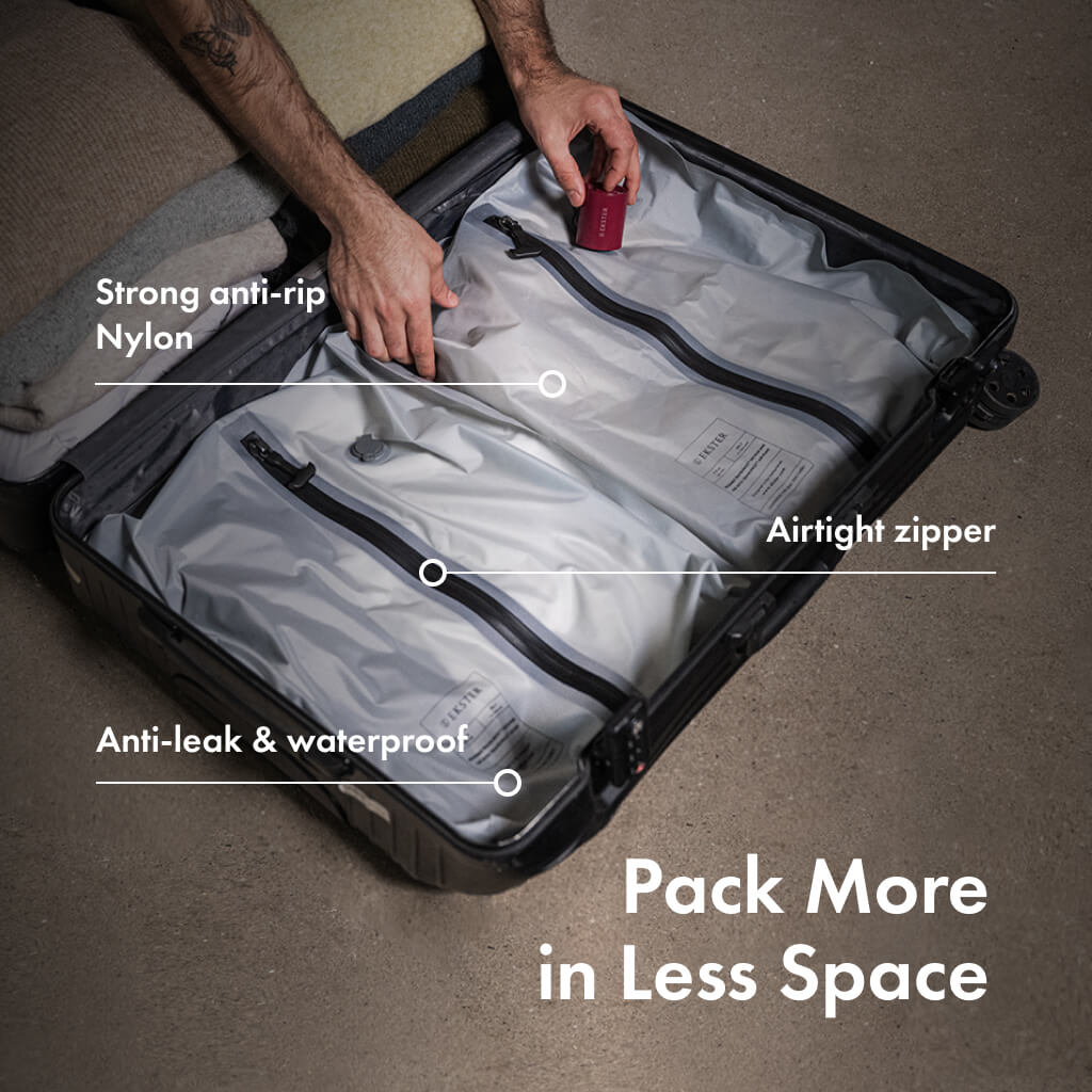 Vacuum Luggage 2024 Upgrade Reusable Vacuum Storage Bag With