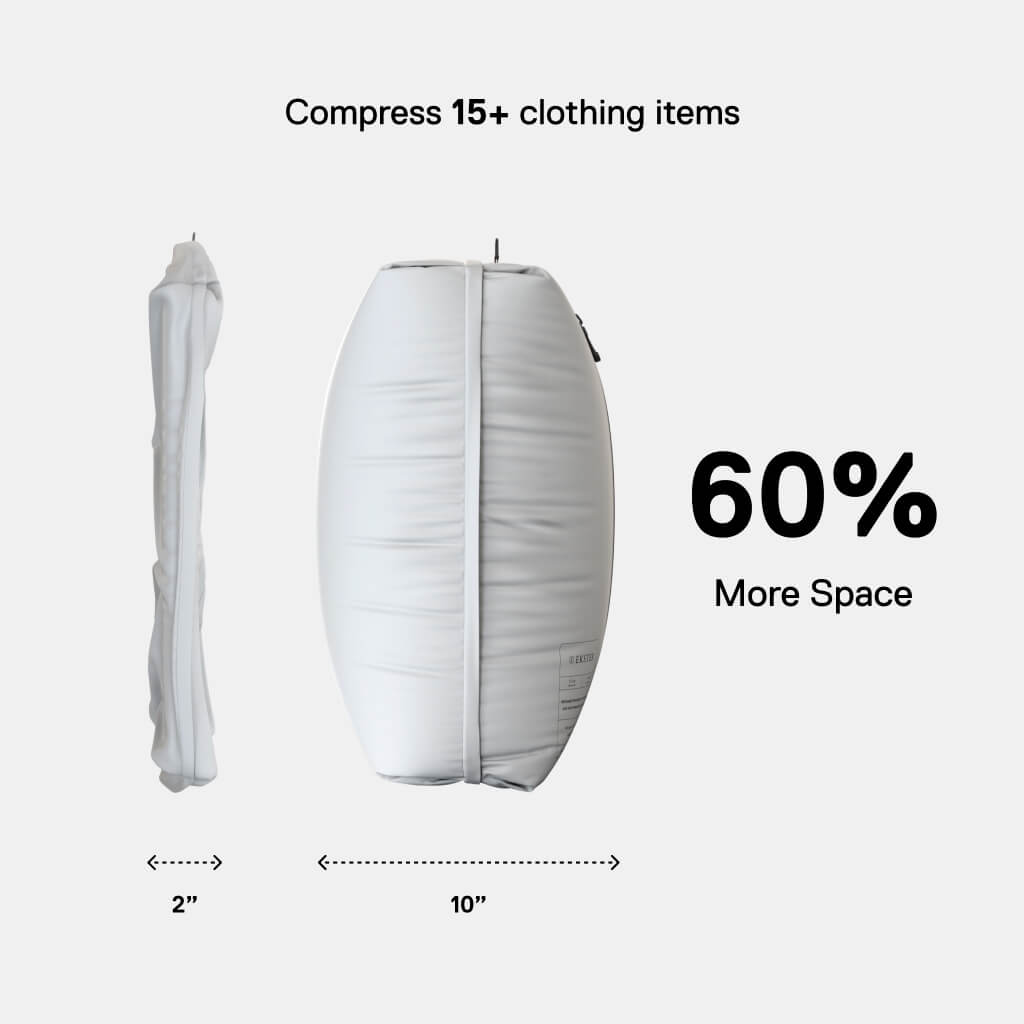 vacuum dress bags Ekster TravelPack Vacuum Bag by Luggage Pros