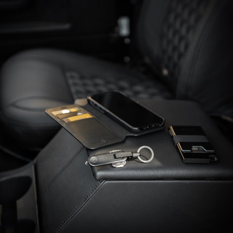 RFID blocking aluminum cardholder and Key Holder with Key Tracker