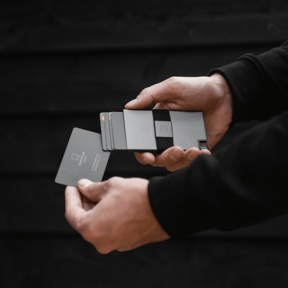 Gunmetal Aluminum Cardholder