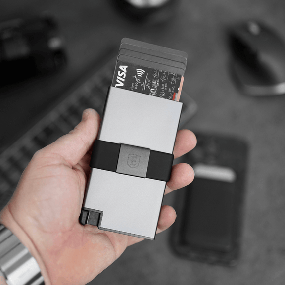 Gunmetal Aluminum Cardholder